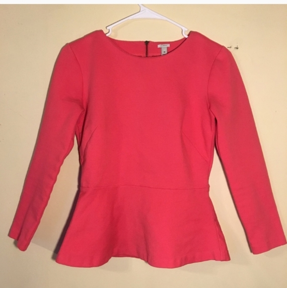 J. Crew structured peplum top with peplum and zipper details - Picture 1 of 2